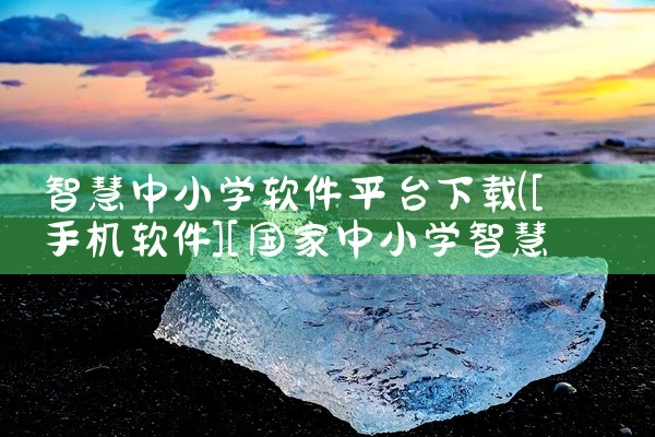 智慧中小学软件平台下载